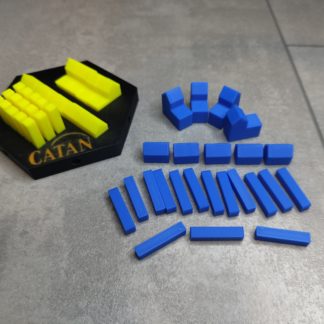 Set Ersatzhäuser für Siedler von Catan [4 Stadt - 5 Siedlungen - 15 Straßen]