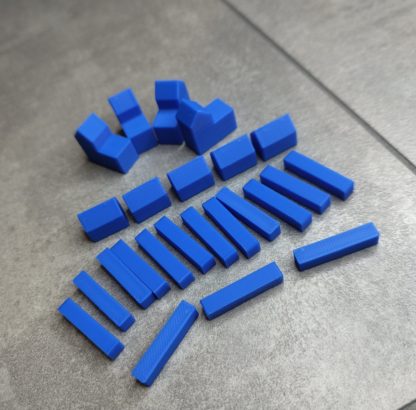 Set Ersatzhäuser für Siedler von Catan [4 Stadt - 5 Siedlungen - 15 Straßen] – Bild 3