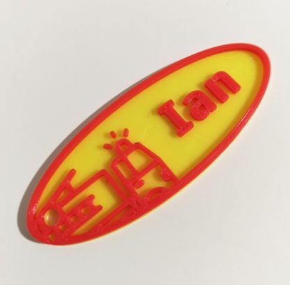6x Zweifarbige Schlüsselanhänger personalisiert 2coloured Keychain personal individuell – Bild 3