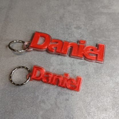 Zweifarbige Schlüsselanhänger Namen Klein 6cm, Wappen, personalisiert 2coloured Keychain personal individuell – Bild 3