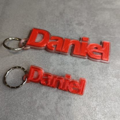 Zweifarbige Schlüsselanhänger Namen Klein 6cm, Wappen, personalisiert 2coloured Keychain personal individuell – Bild 2