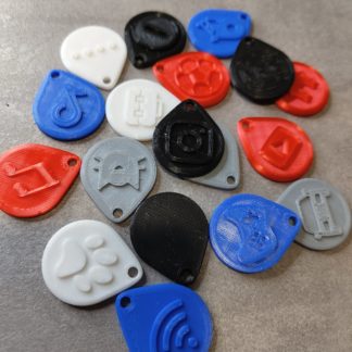 NFC Tag Anhänger / Keyholder viele verschiedene Farben und Motive - personalisierbar