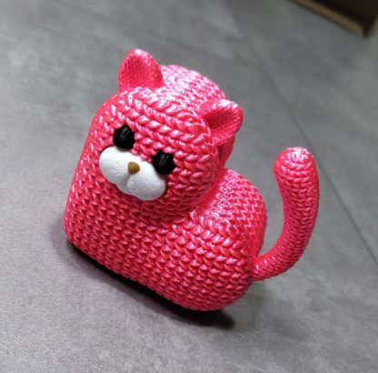 Schmuckkästchen / Jewelry-Box Knitted Heart Cat – Bild 2