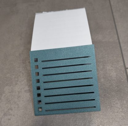 Schablone für Notizblock Checkliste und Linien aus dem 3D-Drucker – Individuell anpassbar – Bild 4
