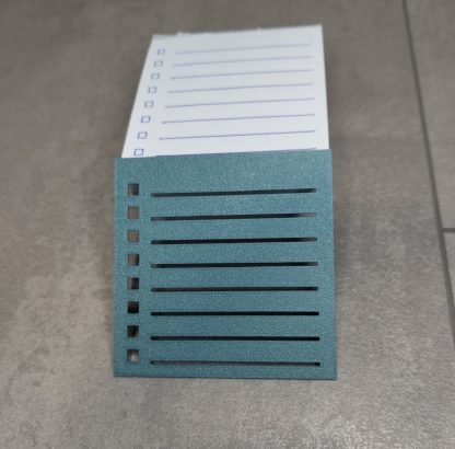 Schablone für Notizblock Checkliste und Linien aus dem 3D-Drucker – Individuell anpassbar – Bild 2