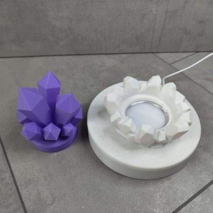 LED Kristalllampe - Leuchtende Edelsteine als stilvolle Dekoration - Personalisierbare Farben – Bild 5