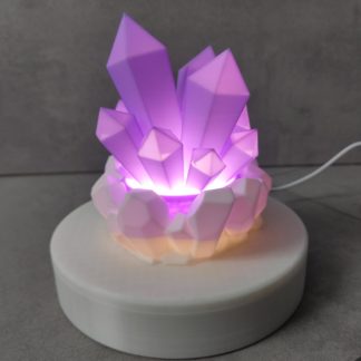 LED Kristalllampe - Leuchtende Edelsteine als stilvolle Dekoration - Personalisierbare Farben