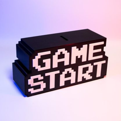 3D-gedruckte „Game Start“ Spardose – Retro Gaming Sparschwein | Geschenk für Gamer | 8-Bit Videospiel Deko | Originelle Münzbox | PLA – Bild 2