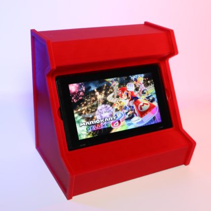 Nintendo Switch Arcade-Stand – Retro Gaming Halterung mit Ladekabel-Slot & Joy-Con Aufbewahrung | Perfektes Zubehör für dein Gaming-Setup – Bild 2