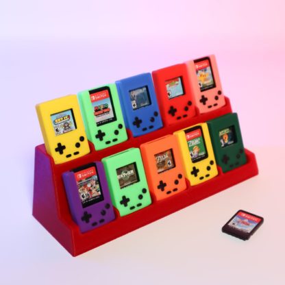 3D-gedruckte Mini-GameBoy-Halterung für Nintendo Switch Spiele – Retro Display-Leiste für 5 oder 10 Spielmodule – Bild 9