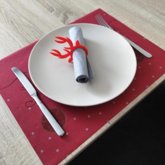 Weihnachtliche Serviettenringe mit Rentiergeweih – In verschiedenen Farben und Formen erhältlich – 6er Set Tischdekorationen