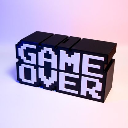 3D-gedruckte „Game Over“ Spardose – Retro Gaming Sparschwein | Geschenk für Gamer | 8-Bit Videospiel Deko | Originelle Münzbox | PLA – Bild 2