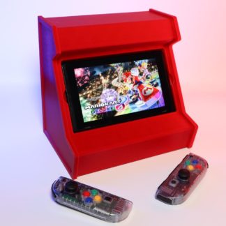 Nintendo Switch Arcade-Stand – Retro Gaming Halterung mit Ladekabel-Slot & Joy-Con Aufbewahrung | Perfektes Zubehör für dein Gaming-Setup