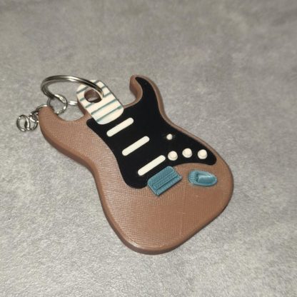 Fender Stratocaster Gitarren-Schlüsselanhänger – Geschenk für Musikliebhaber, Gitarristen Accessoire, E-Gitarren Schlüsselanhänger – Bild 3