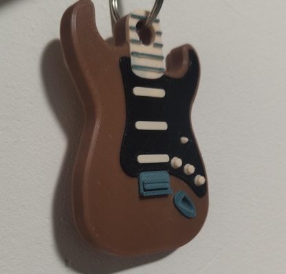 Fender Stratocaster Gitarren-Schlüsselanhänger – Geschenk für Musikliebhaber, Gitarristen Accessoire, E-Gitarren Schlüsselanhänger – Bild 5