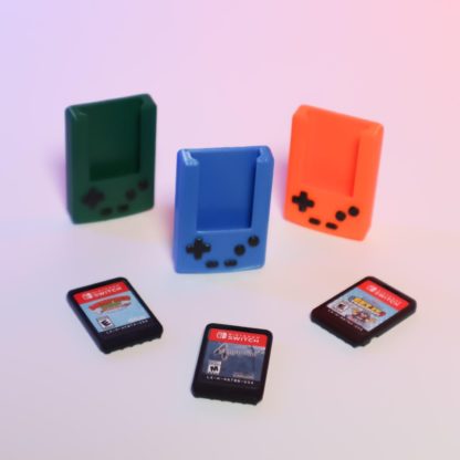 3D-gedruckte Mini-GameBoy-Halterung für Nintendo Switch Spiele – Retro Display-Leiste für 5 oder 10 Spielmodule – Bild 3