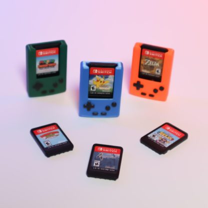 3D-gedruckte Mini-GameBoy-Halterung für Nintendo Switch Spiele – Retro Display-Leiste für 5 oder 10 Spielmodule – Bild 4