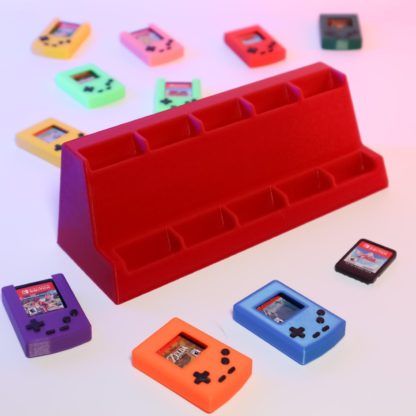 3D-gedruckte Mini-GameBoy-Halterung für Nintendo Switch Spiele – Retro Display-Leiste für 5 oder 10 Spielmodule – Bild 8