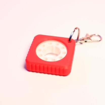 Retro Kassette Fidget Schlüsselanhänger - Nostalgischer Dreh-Spinner für Musikliebhaber & Stressabbau - ideal als Geschenk – Bild 3