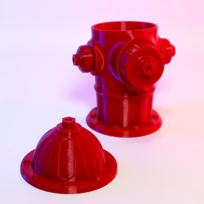 Cartoon Mini-Feuerhydrant 3D-Druck Behälter | Schreibtisch Deko & Aufbewahrung für Büroartikel | Bunt + witzig, langlebig + kompakt – Bild 3