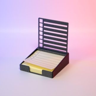 3D-gedruckter Haftnotizhalter mit To-Do-Vorlage – Modern, langlebig & praktisch – Perfekte Organisation für Büro + Alltag
