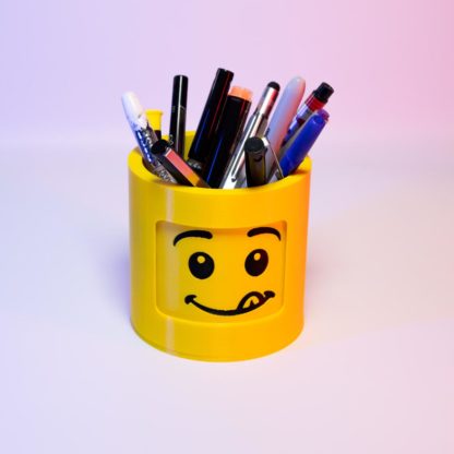 3D Gedruckter drehbarer LEGO Kopf Stifthalter - Kreativer Organizer für Büro, Kinderzimmer & LEGO Fans - Originelles Geschenk – Bild 7