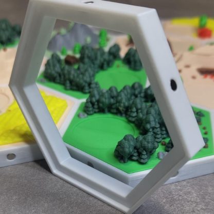 Spielfeldhalter Hexagon-Rahmen für Siedler von Catan - magnetisch - NEU Jetzt auch in WEISS ! – Bild 3