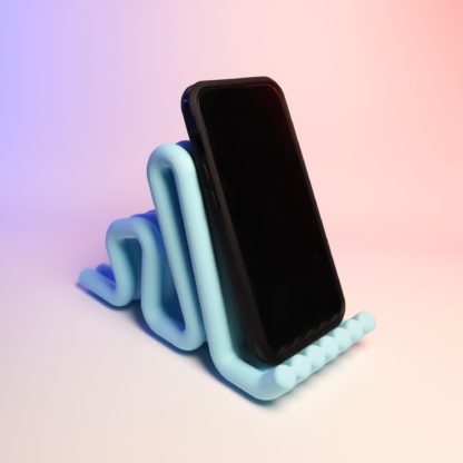 Handyhalter „Wiggly“ – Verspielter 3D-gedruckter Handyhalter für freihändige Nutzung | In mehreren Farben erhältlich – Bild 3