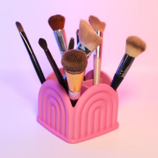 Regenbogen Organizer – 4 Fächer für Stifte, Make-up Pinsel – Praktisch, Dekorativ – 3D gedruckt & stabil