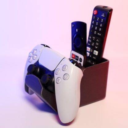 Controller Stand & Fernbedienungshalter - Gaming-Organizer mit 2 Fächern für Wohnzimmer, kompatibel mit PlayStation, Xbox, TV-Remotes – Bild 2