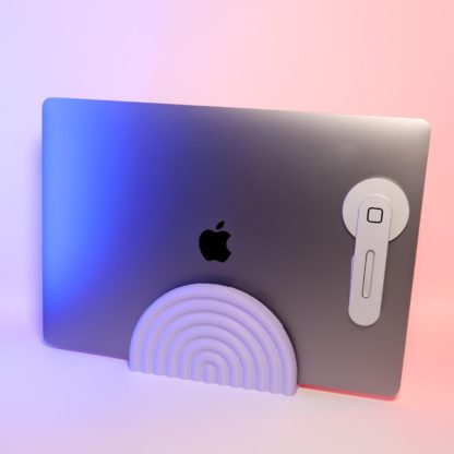 Regenbogen Laptopständer Vertikal – Platzsparend & Farbvoll, Kreative Aufbewahrung, Stabil + Kompatibel für Verschiedene Laptopgrößen – Bild 2