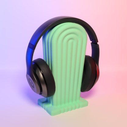 Regenbogen-Kopfhörerhalter im Cartoon-Design - Stilvoll, sicher und farbenfroh – 3D-gedruckte Halterung für Musikliebhaber & Kinderzimmer