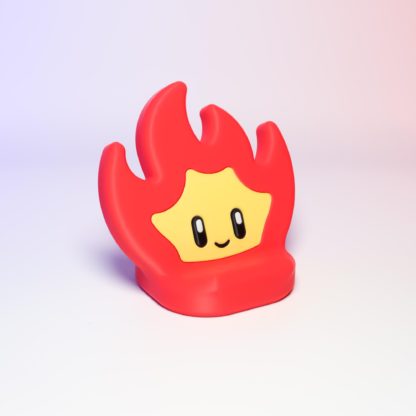 Kawaii Feuer Handyhalter - Niedlicher Smartphone Ständer für Schreibtisch, Vertikal & Horizontal, Praktisch + Stabil, Geschenkidee – Bild 6