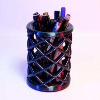 Intertwined Vase – Stiftehalter: 3D-gedrucktes modernes Design, Stiftehalter und Organizer für Schreibtisch, Büro und Zuhause
