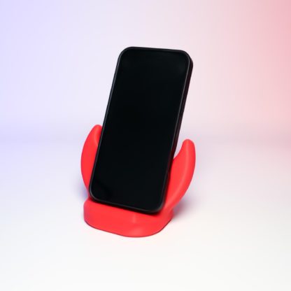 Kawaii Feuer Handyhalter - Niedlicher Smartphone Ständer für Schreibtisch, Vertikal & Horizontal, Praktisch + Stabil, Geschenkidee – Bild 2