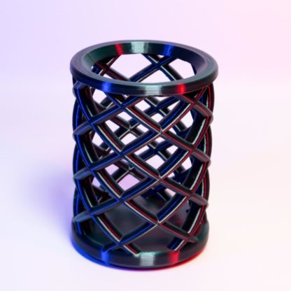 Intertwined Vase – Stiftehalter: 3D-gedrucktes modernes Design, Stiftehalter und Organizer für Schreibtisch, Büro und Zuhause – Bild 3