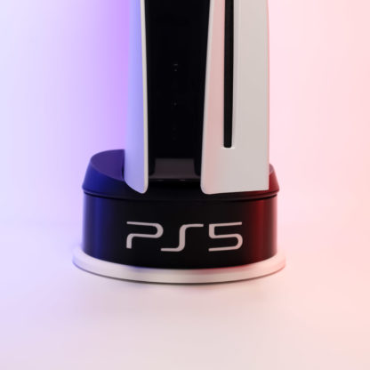 PS5 Standfuß-Erweiterung – Erhöhtes Design mit Festplattenfach & personalisierbarer Front | Bessere Kühlung + stylisches Setup – Bild 4