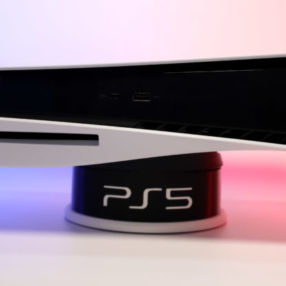 PS5 Standfuß-Erweiterung – Erhöhtes Design mit Festplattenfach & personalisierbarer Front | Bessere Kühlung + stylisches Setup – Bild 5