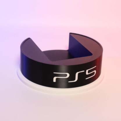 PS5 Standfuß-Erweiterung – Erhöhtes Design mit Festplattenfach & personalisierbarer Front | Bessere Kühlung + stylisches Setup