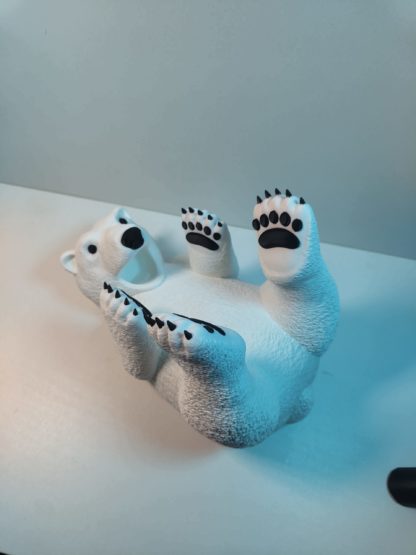 Weinflaschenhalter Eisbär – Lustiger & stilvoller 3D-Druck Flaschenhalter aus PLA, rutschfest + einzigartig – Perfektes Geschenk – Bild 6