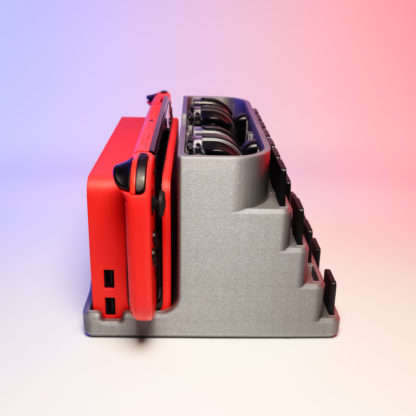 Nintendo Switch Dock XL Organizer – Platz für 28 Spiele, 4 Joy-Cons & 6 Bumper | Rutschfest, durchdacht – Bild 10