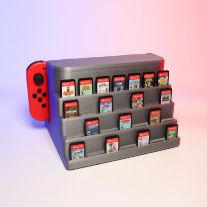 Nintendo Switch Dock XL Organizer – Platz für 28 Spiele, 4 Joy-Cons & 6 Bumper | Rutschfest, durchdacht – Bild 3