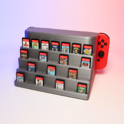 Nintendo Switch Dock XL Organizer – Platz für 28 Spiele, 4 Joy-Cons & 6 Bumper | Rutschfest, durchdacht – Bild 4