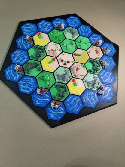 Rahmen für magnetische Hexagon-Kacheln – passend für Basisspiel + Erweiterung | Zubehör für Spielfeldorganisation (ohne Hexagons) – Bild 9