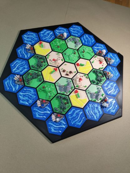 Rahmen für magnetische Hexagon-Kacheln – passend für Basisspiel + Erweiterung | Zubehör für Spielfeldorganisation (ohne Hexagons) – Bild 8