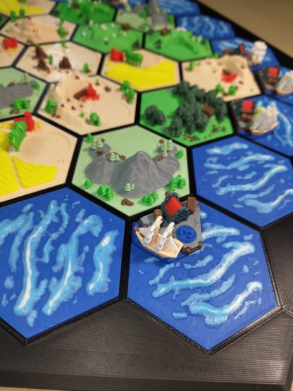 Rahmen für magnetische Hexagon-Kacheln – passend für Basisspiel + Erweiterung | Zubehör für Spielfeldorganisation (ohne Hexagons) – Bild 7