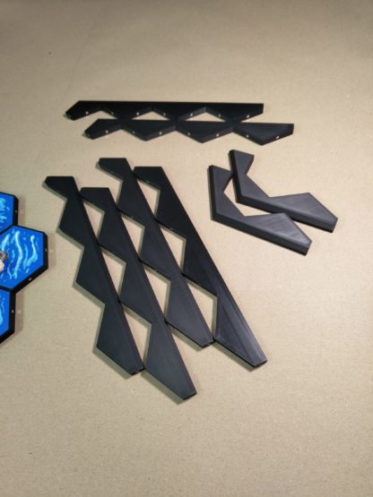Rahmen für magnetische Hexagon-Kacheln – passend für Basisspiel + Erweiterung | Zubehör für Spielfeldorganisation (ohne Hexagons) – Bild 4
