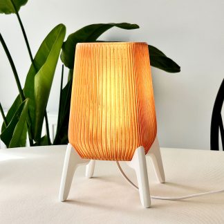 FREYA Tischleuchte – 3D-gedruckte Designerlampe aus PETG & PLA | Warmes Licht, modernes Design