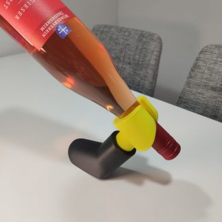 LEGO Arm Weinflaschenhalter – origineller 3D-gedruckter Flaschenständer im Retro-Design | Geschenk für Männer, Gamer & LEGO-Fans