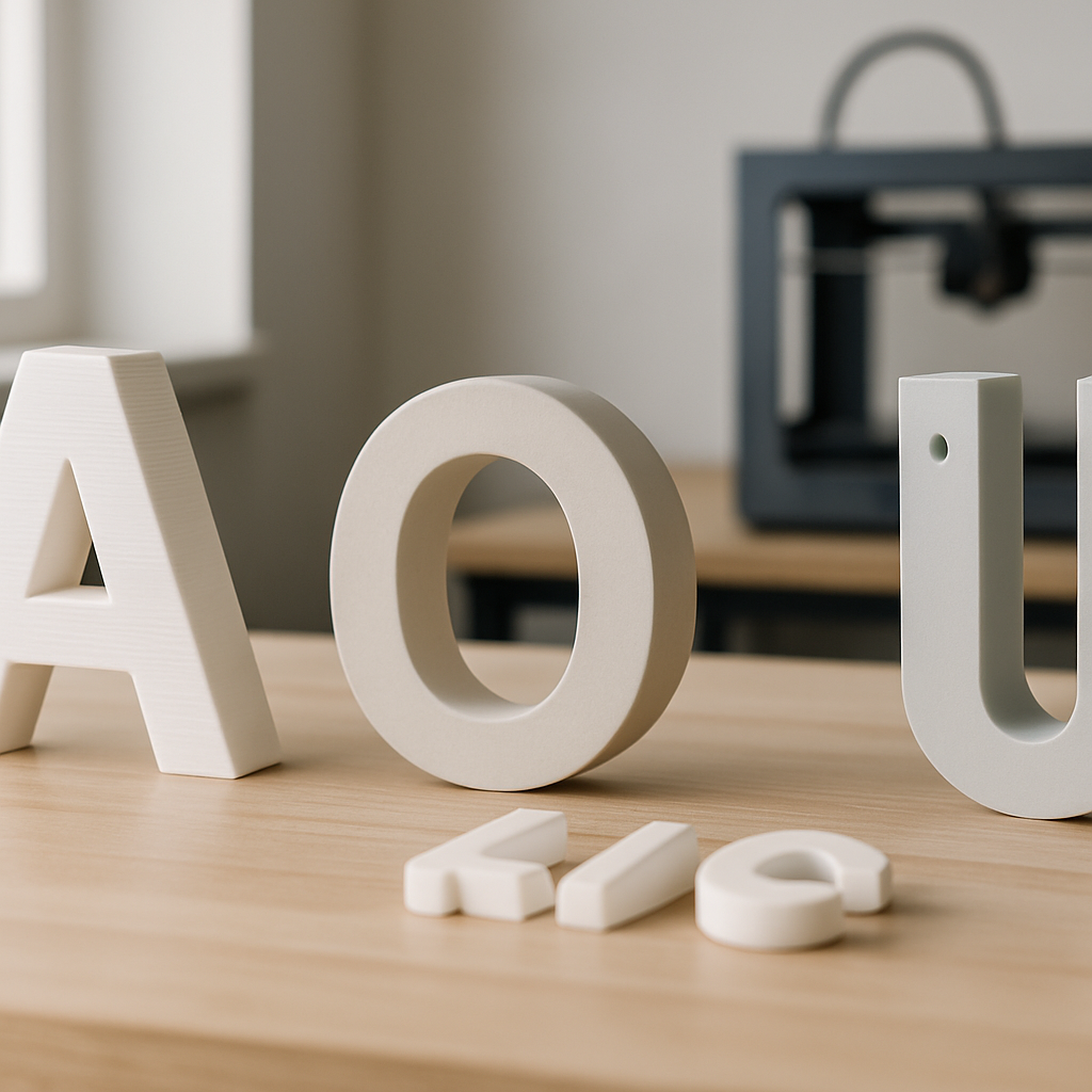 3D-Buchstaben selbst gestalten